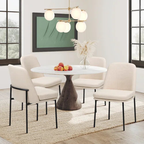 Fabric Upholstered Parsons Side Chair Dining Chair