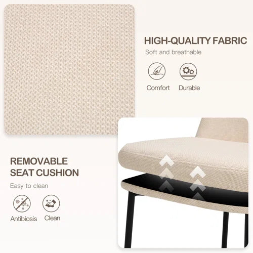 Fabric Upholstered Parsons Side Chair Dining Chair